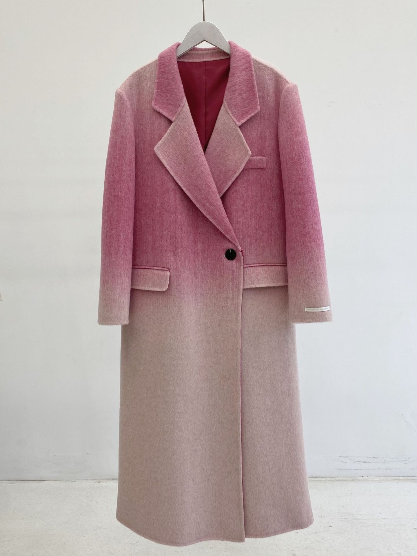 Handmade Loose One-Button Woolen Jackets - KAISERINC