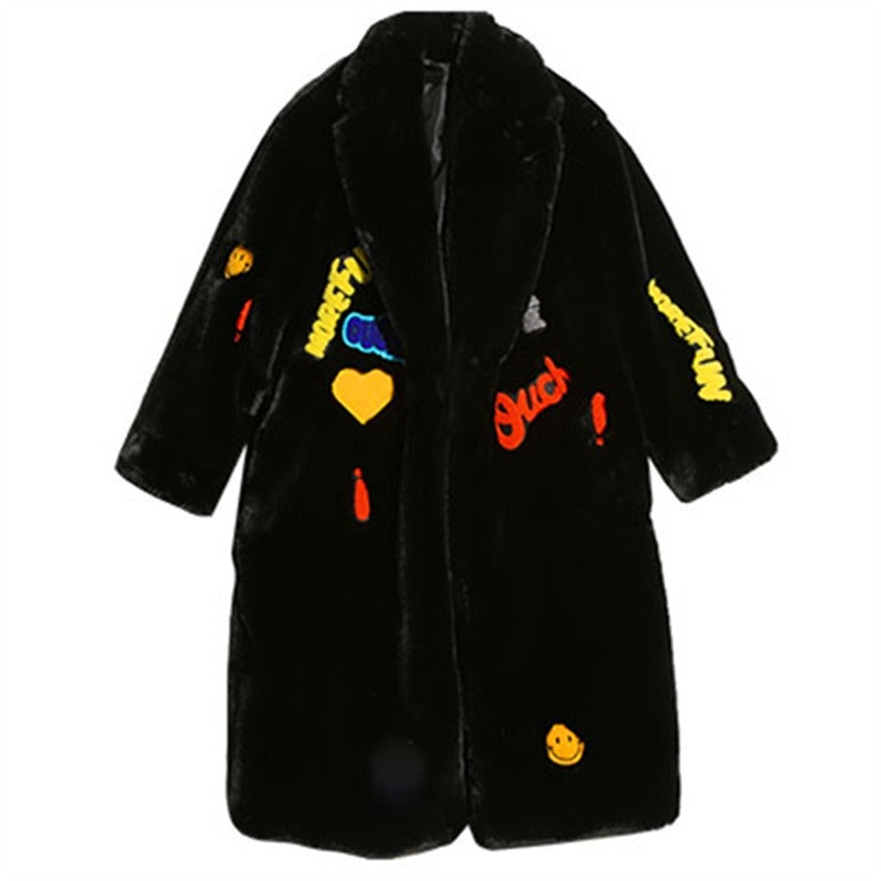 Faux Fur Coat Women Long Sleeve Thick Warm Teddy Coat - KAISERINC