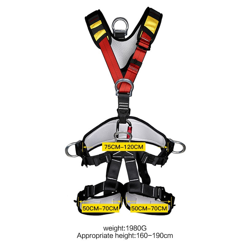 XINDA professional Rock Climbing Harnesses Full Body Safety Belt Anti Fall Removable Gear Altitude protection Equipment - KAISERINC