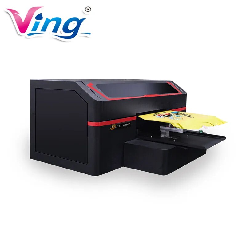 US Free Shipping Single Station Direct to Garment DTG Printer With 8 Industrial Heads