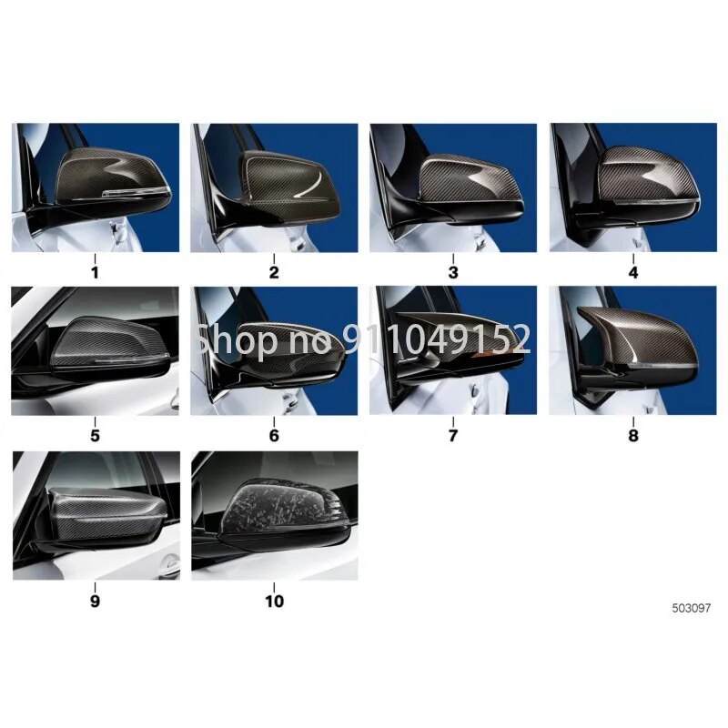 CAR exterior mirror cover standard carbon fiber left bm wF10 523I N52N exterior mirror cover standard carbon fiber right