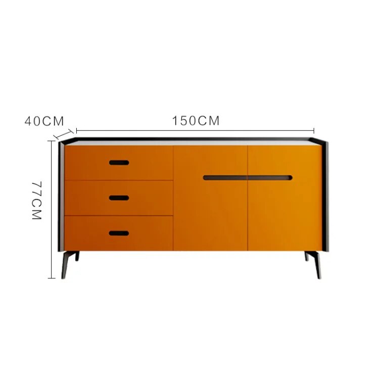 Modern Simple Household Lockers Light Luxury Furniture Italian Rock Plate Sideboards Cabinet Marble Top