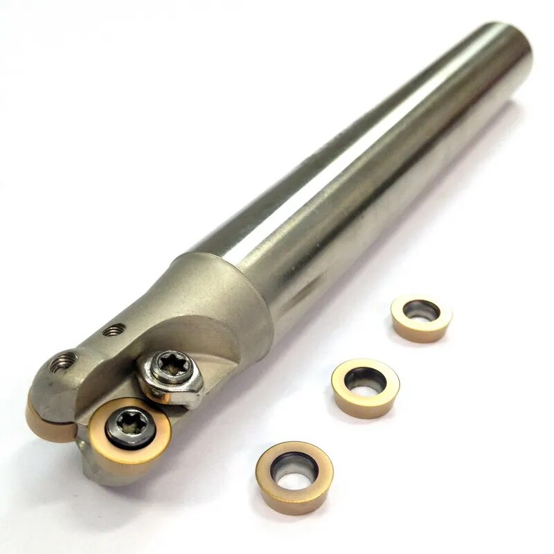 MZG EMRC16-4R16-200-2T Two RP Carbide Inserts Clamped Alloy End Mill Arbor Milling Cutting Machining Round Nose Milling Cutter