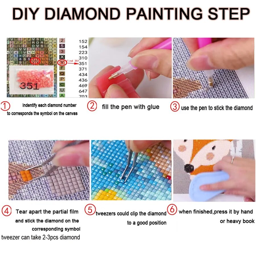 5 Pieces Abstract Flower diamond painting mosaic Diamond set embroidery rhinestones full square round drill 5d home wall art,