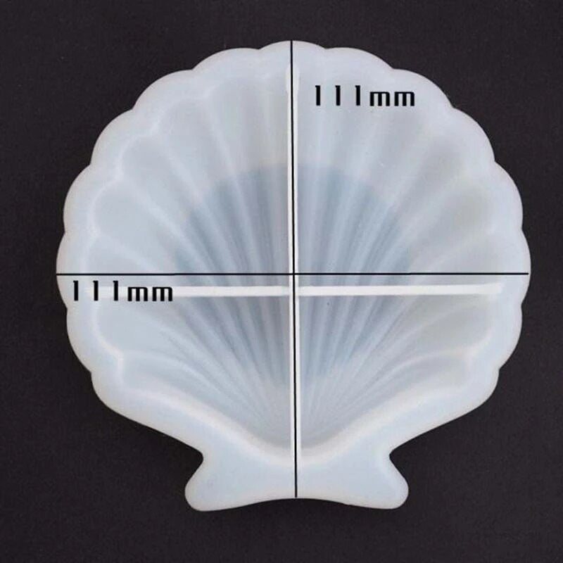 Shell Design Concrete Tray Silicone Mould Plate Decoration Jewelry Ring Storage Tray Mould Soap Holder Mould