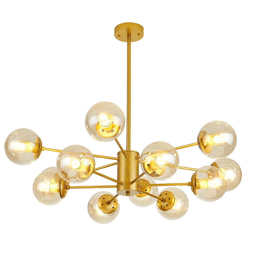 Chandelier Nordic Creative Art Lighting Post-modern Simple Atmosphere Bedroom Dining Room Lamp Iron Magic Bean Living Room Lamp