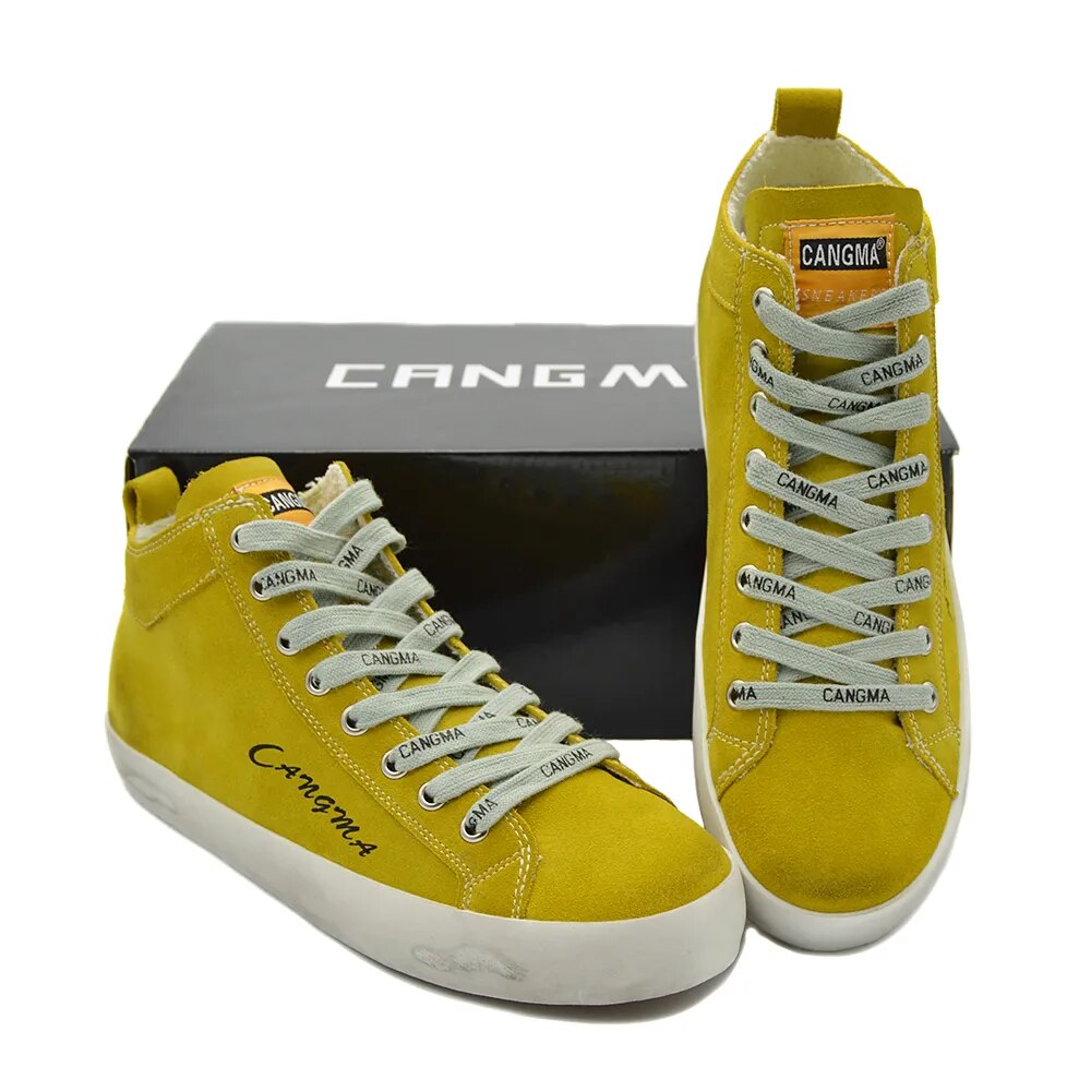 Custom Name Logo Designer Women Men Sneakers Genuine Leather Casual Shoes CMM019