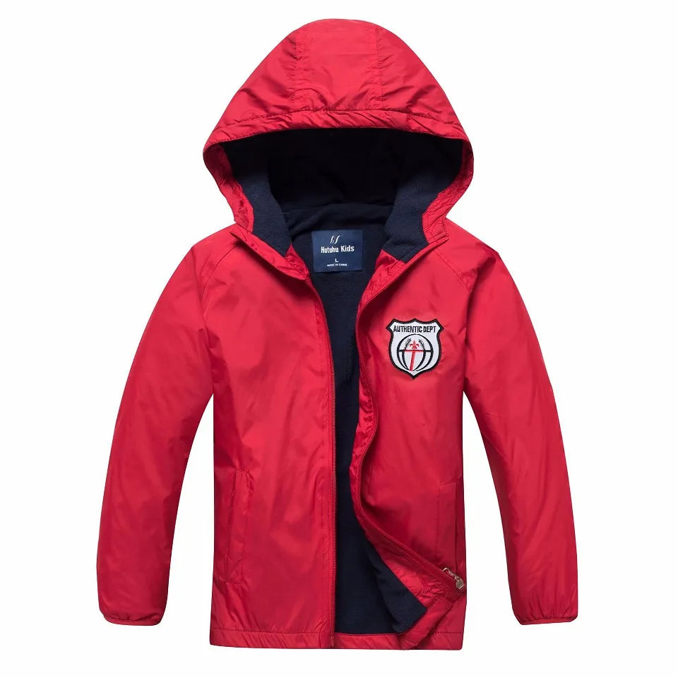 Brand Spring Windproof Waterproof Fleece Baby Boys Jackets Children Outerwear Child Coat Kids Outfits For 3-14 Years old - KAISERINC