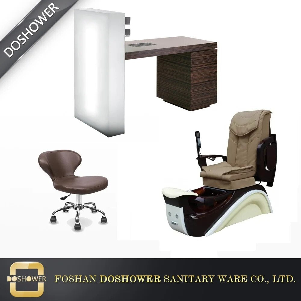 DS salon furniture luxury spa pedicure chair with glass bowl