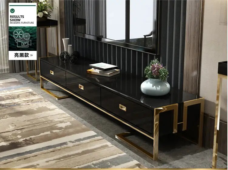 TV Stand nordic Living Room Home Furniture TV monitor stand mueble tv cabinet mesa tv table or Coffee centro Table stainless ste