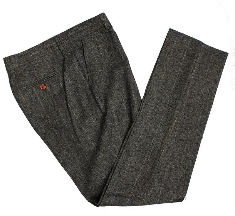 Free Shipping Custom Made Dark green Herringbone Men Suits Slim Fit wedding suit men's Tailor made Suit(Jacket+Pants+Vest)