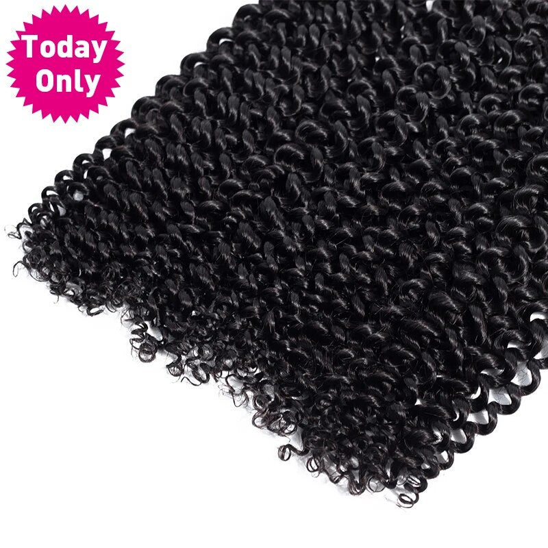 TODAY ONLY Malaysian Kinky Curly Hair Bundles Human Braiding Hair Extensions Crochet Human Braiding Hair Bulk No Weft Remy