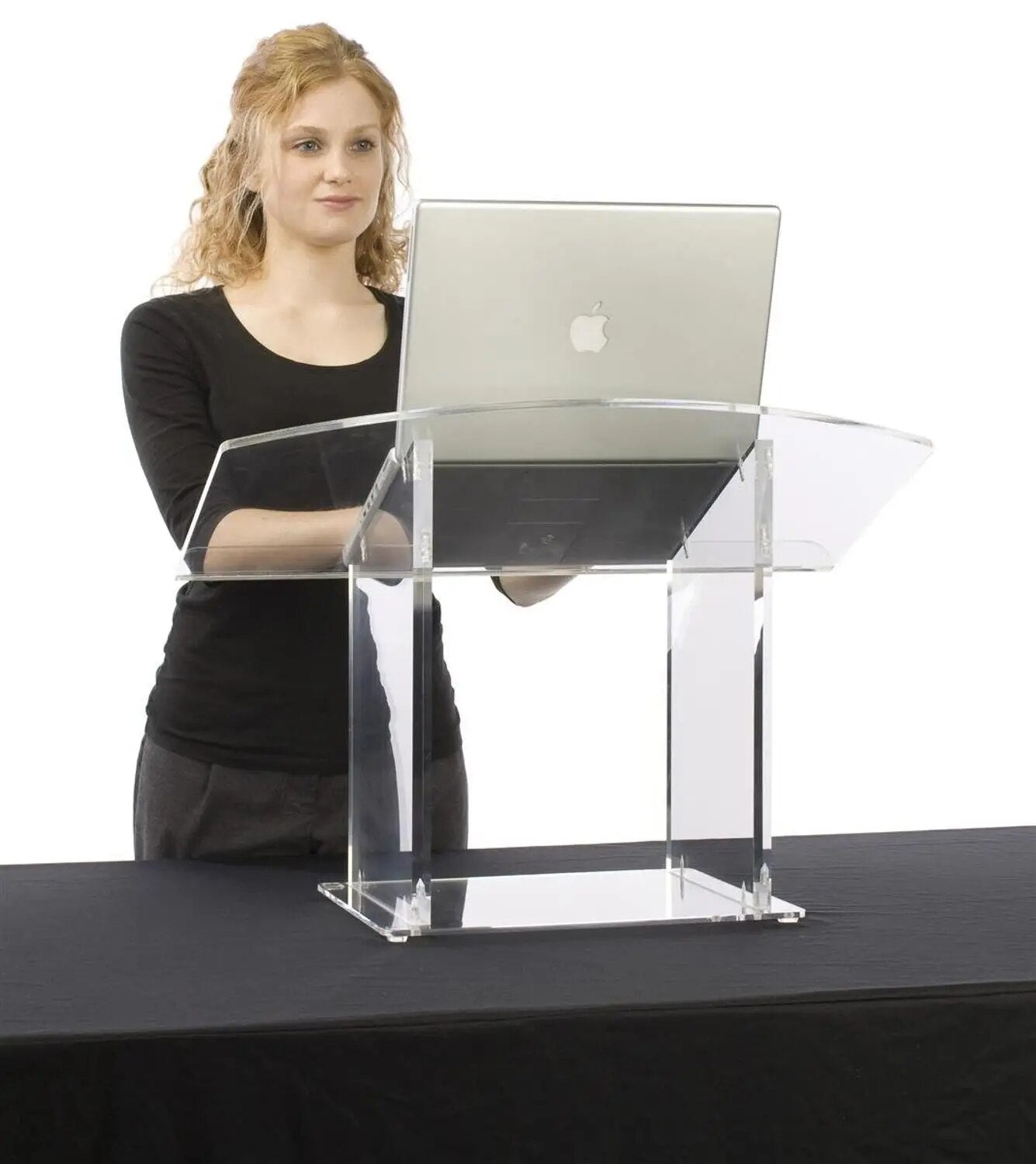 Acrylic Pulpit Tabletop Lectern Clear Plexiglas Podium (LCTDSKKDAC) plexiglass