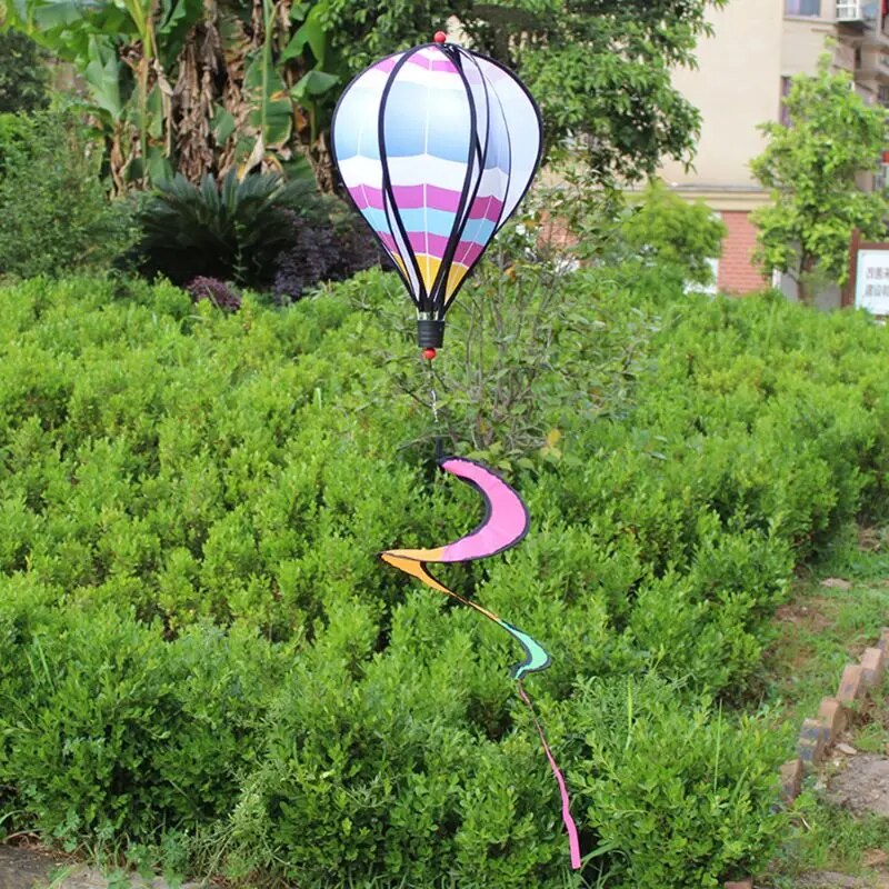 Hot Air Balloon Toy Windmill Spinner Garden Lawn Yard Ornament Outdoor Party Favor Supplies JUN-24
