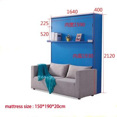 linen fabric bed frame electric soft sofa wall Bed Home Bedroom Furniture camas lit muebles de dormitorio yatak mobilya quarto