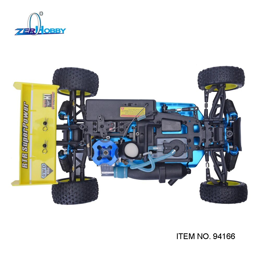 HSP Baja 1/10th Scale Nitro Power Off Road Buggy 4WD RC Hobby Cars 94166 With 18cxp Engine 2.4G Radio Control