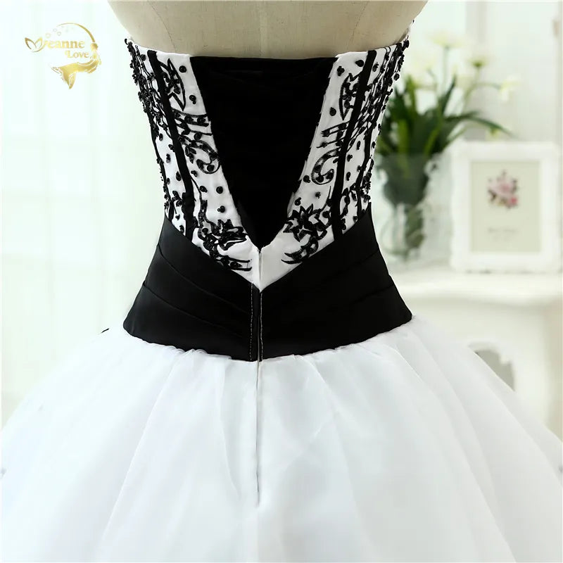 Vestidos De Noiva Hot Sale 2023 New Arrival Wedding Dresses Classical A line White Black Women's Vintage Ball Gown OW 0199 Plus - KAISERINC