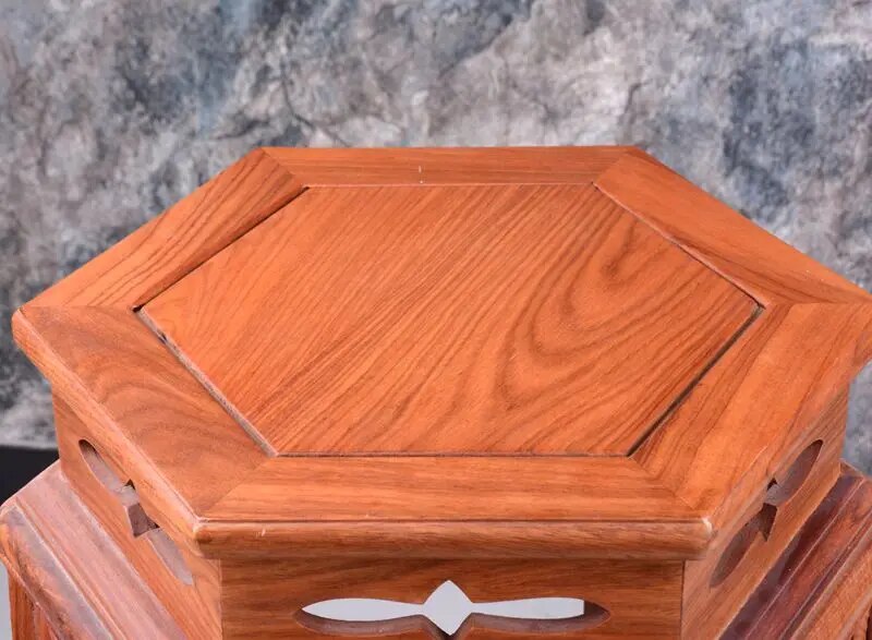 A few classical mahogany furniture wood antique rosewood indoor flower pot holder Chinese multilayer package mail