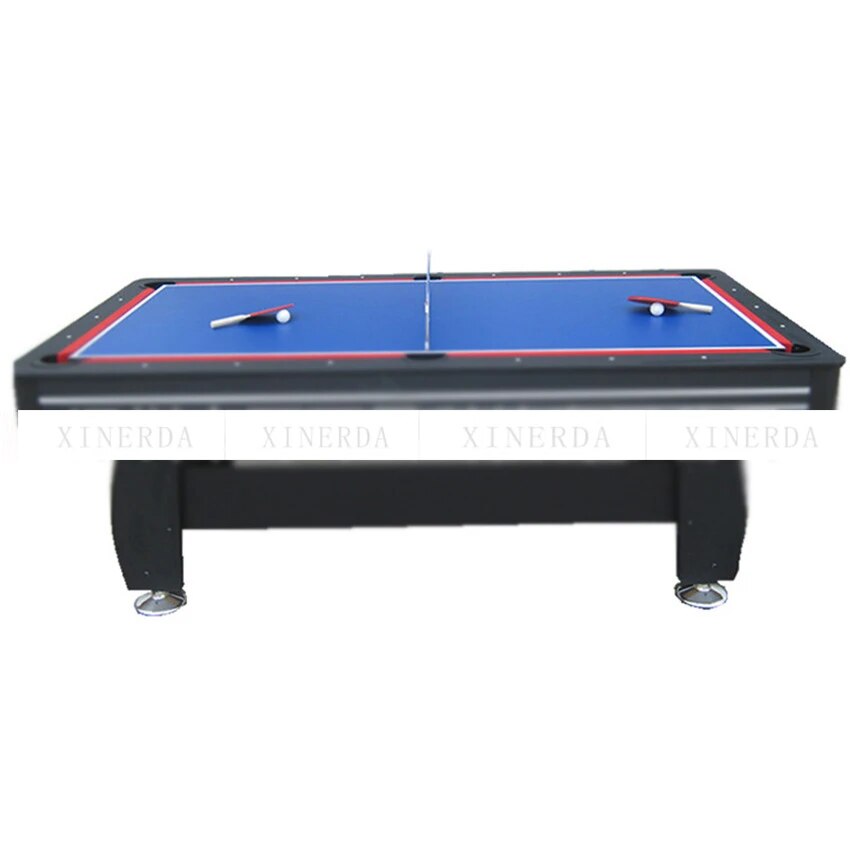 3 in 1 Billiard Table Set 7 Feet Table Tennis Ice Hockey Modern Style Strong Frame leg Sport Game Play Equipment SUM-8446A-3