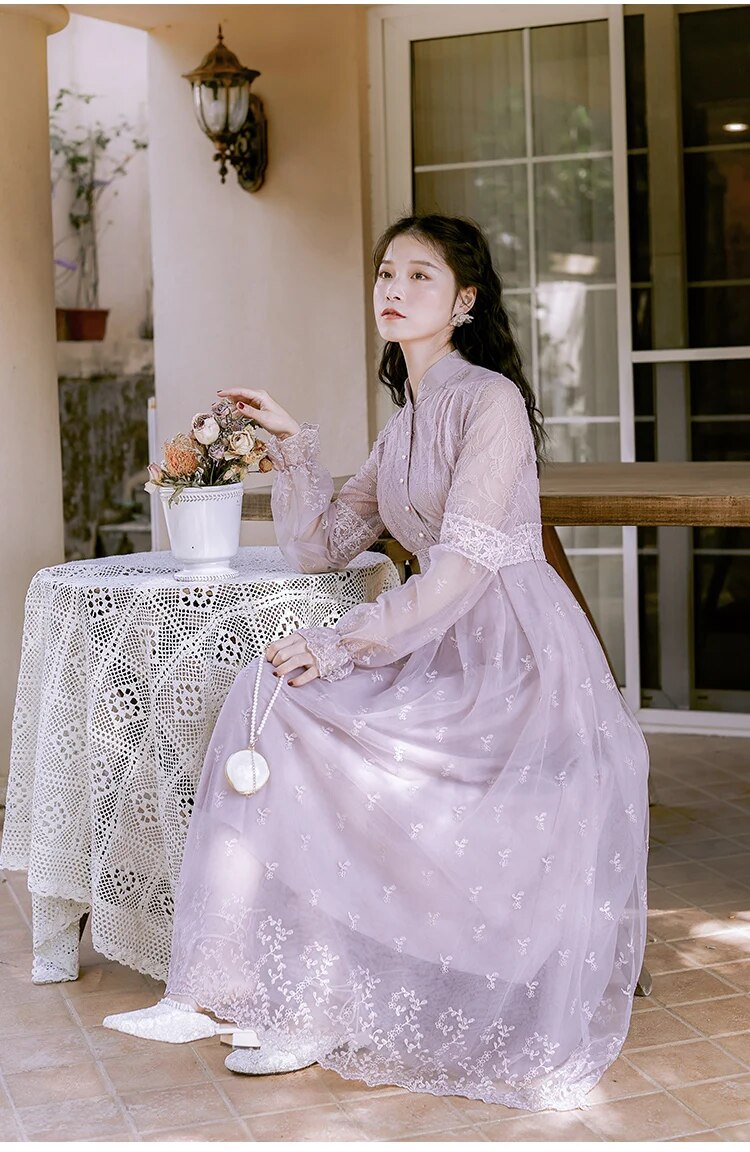 2020 new fashion women's clothing Ankle-Length Vintage women dress