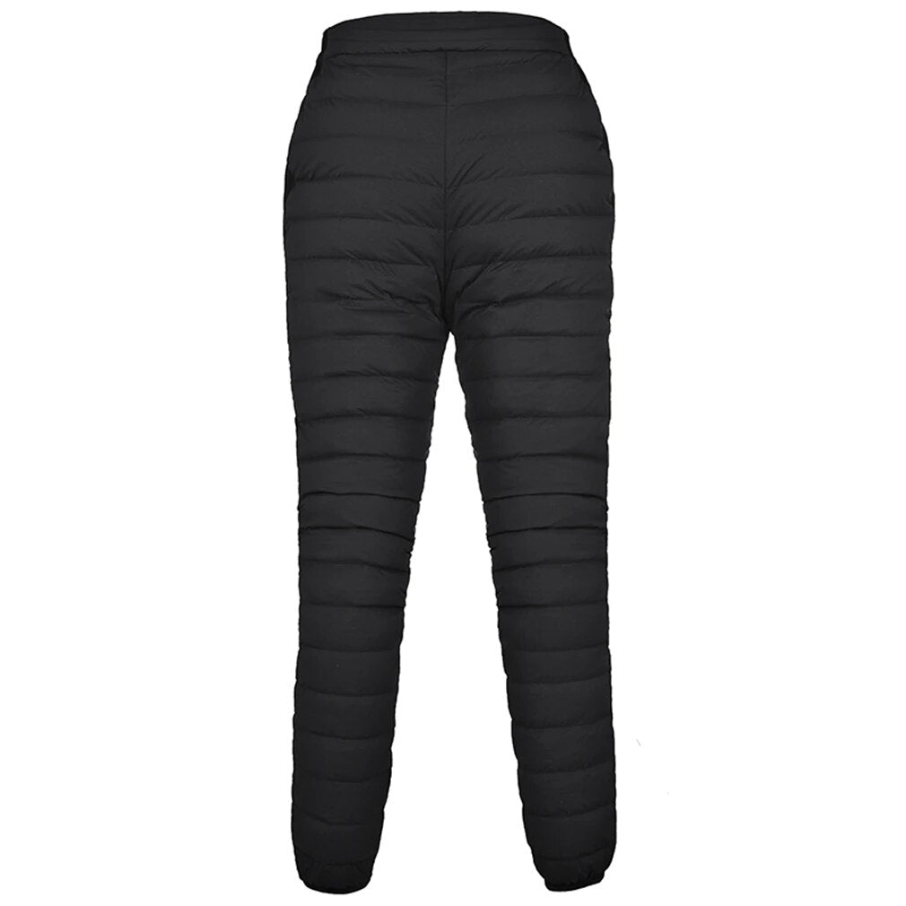 New Women's Winter Thick Down Trousers Skiing Thermal Heat Hot Outdoor Ultra-light Cotton Pants