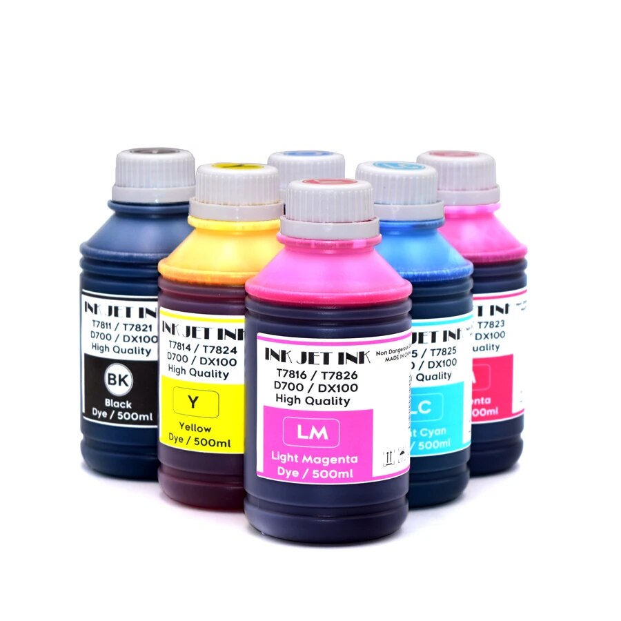 500ML/Bottle For Epson T312XL T378xl Dye Ink Refill Kit for Epson XP-8500 XP-8505 XP-8600 XP-8605 Printers