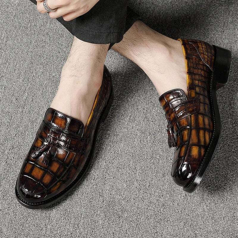 Fashion Casual Men's Loafers Shoes Luxury Brand For Men 2022 Winter Designer High Top Sneakers Genuine Leather Sapatillas Hombre