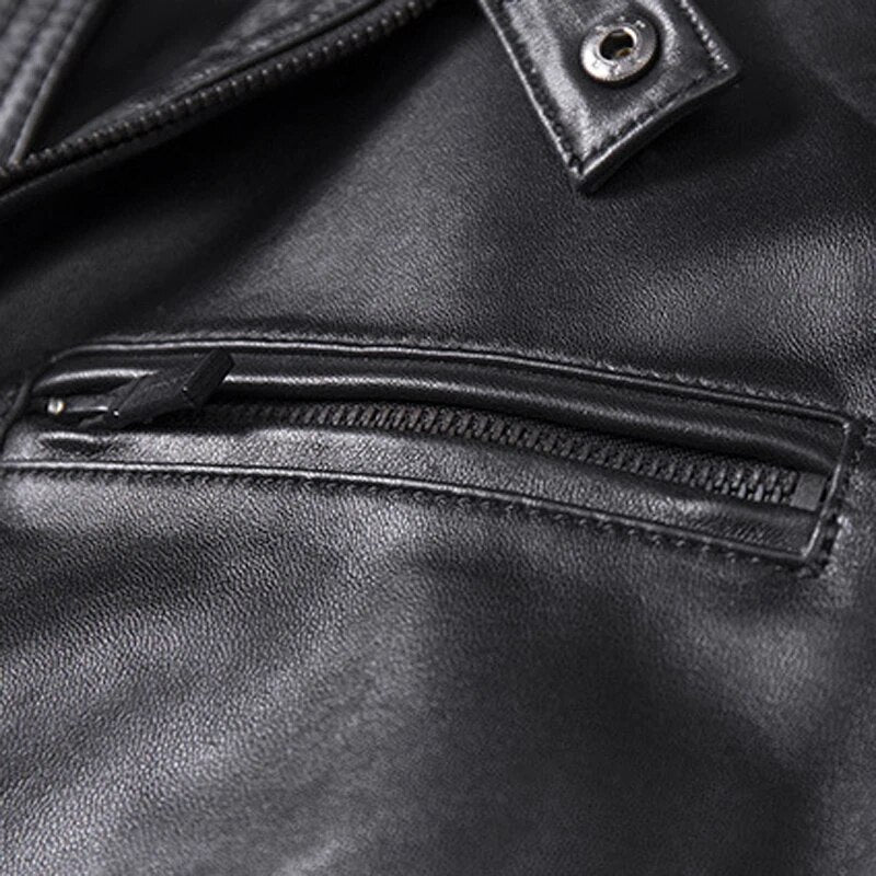 Plus XXXXL Mens Real Leather Jackets Sheepskin Coats Man Overcoats Ture Leather Baseball Jackets Male Genuine Leather Coats A767