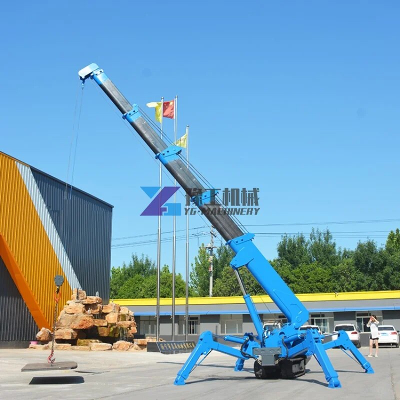 House Restaurant Construction Portable Lifting Machine Mini Crane 3000kg 3 Ton Micro Mini Crawler Crane