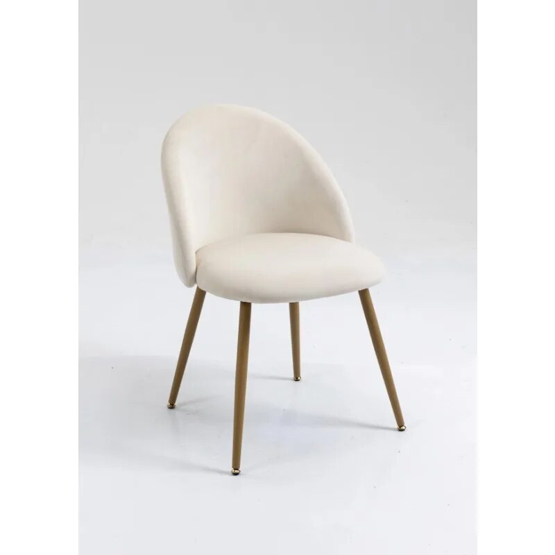 Mainstays Modern Accent Chair, Cream White