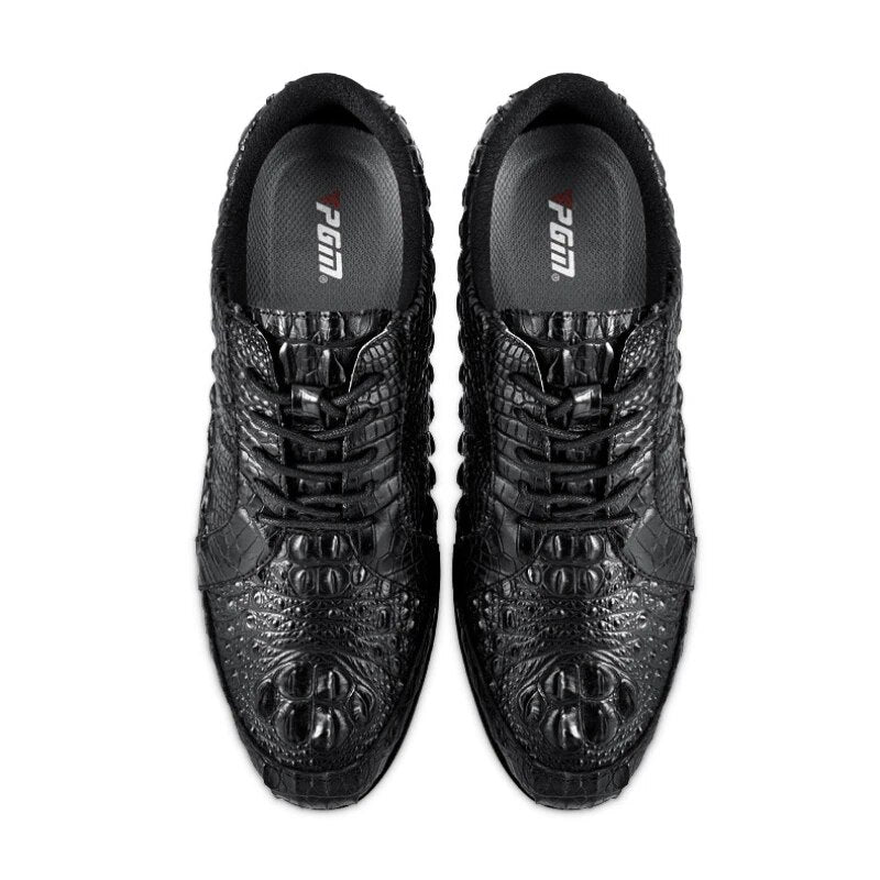 PGM Men Golf Shoes crocodile skin Waterproof Anti-side Slip Men's Sports Shoes Breathable Sneakers XZ204