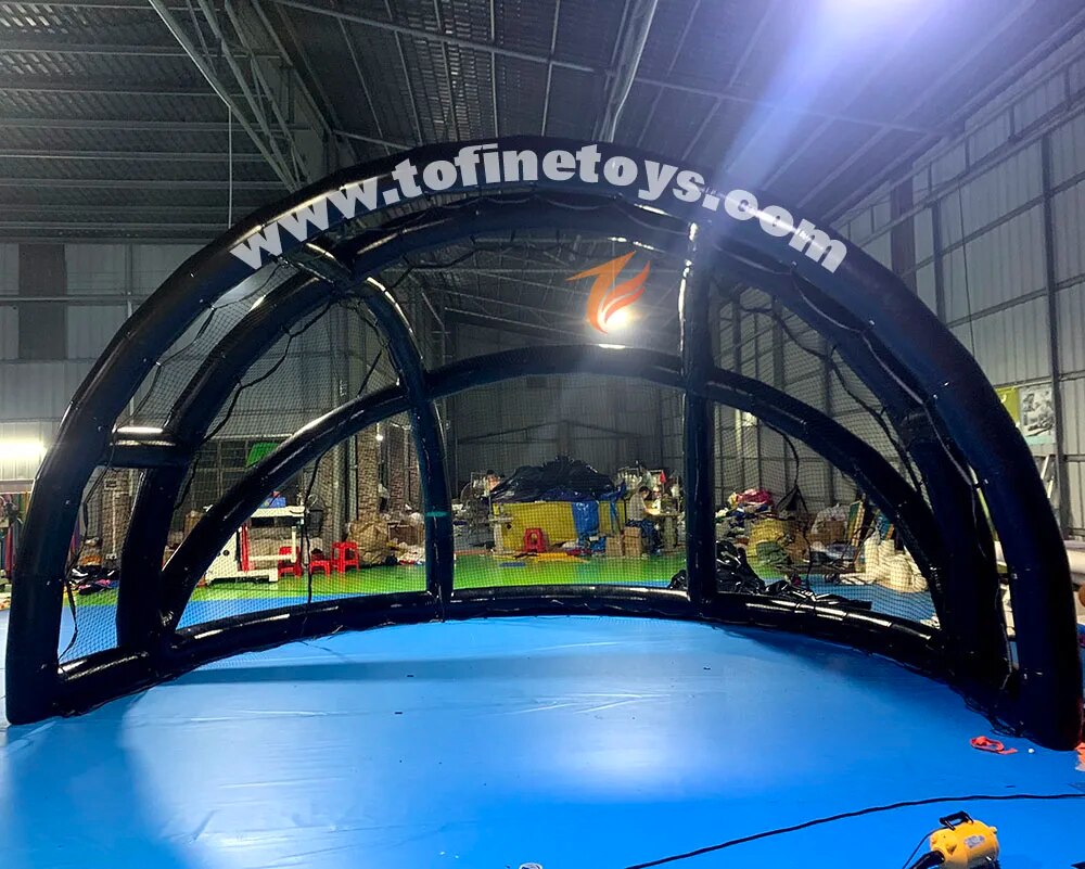 Airtight Inflatable Baseball Batting Hitting Cage Turtle Backstop Bearing
