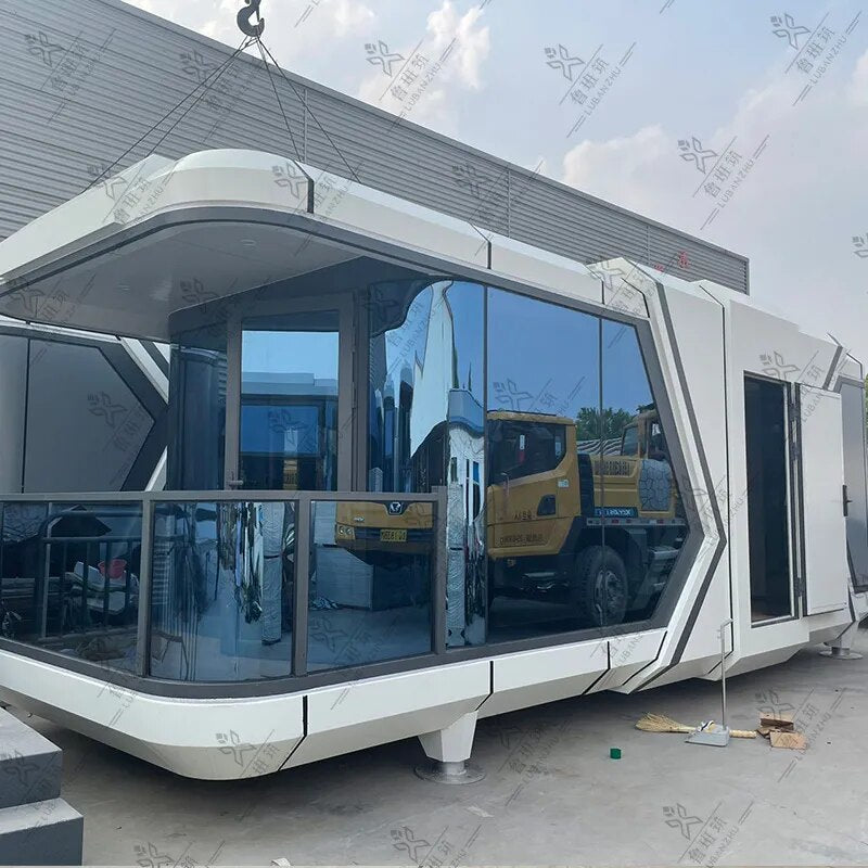 Eco Modular Luxury House Container Van House Mobile Office Prefabricated cabin Housing