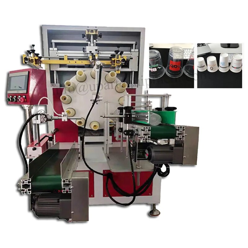 Silkscreen Printing Manufacture 1 Color Automatic Cup Printing Machine For Sale