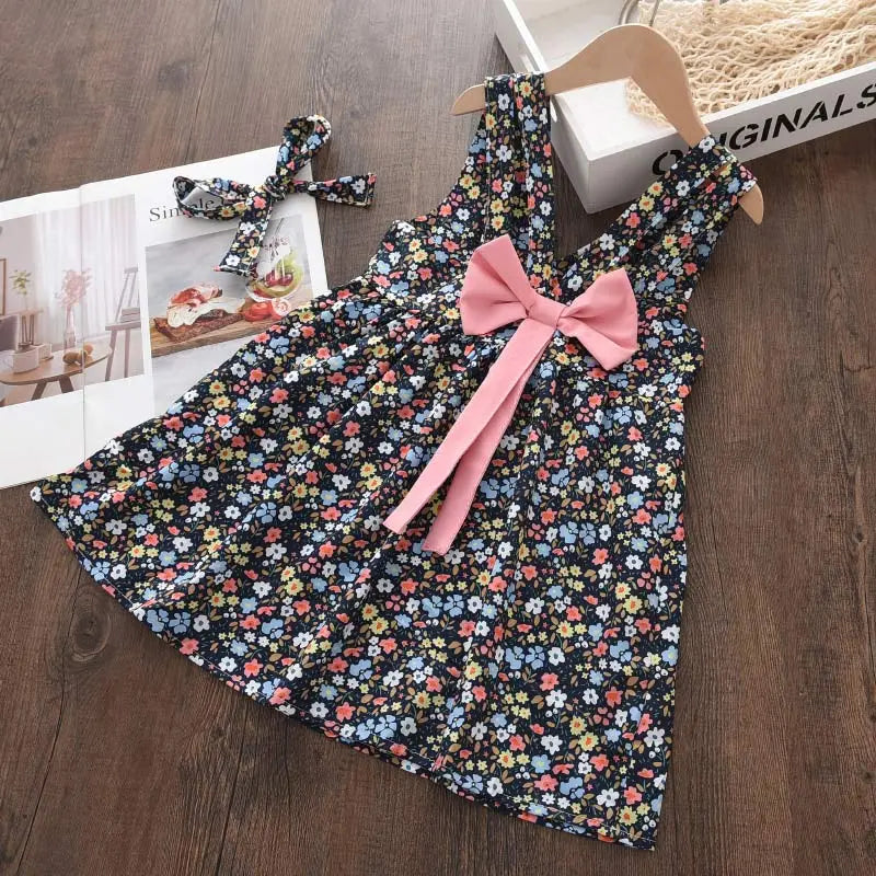 Melario Girls Dresses New Sweet Princess Dress Baby Kids Girls Clothing Wedding Party Dresses Children Clothing Pink Applique - KAISERINC