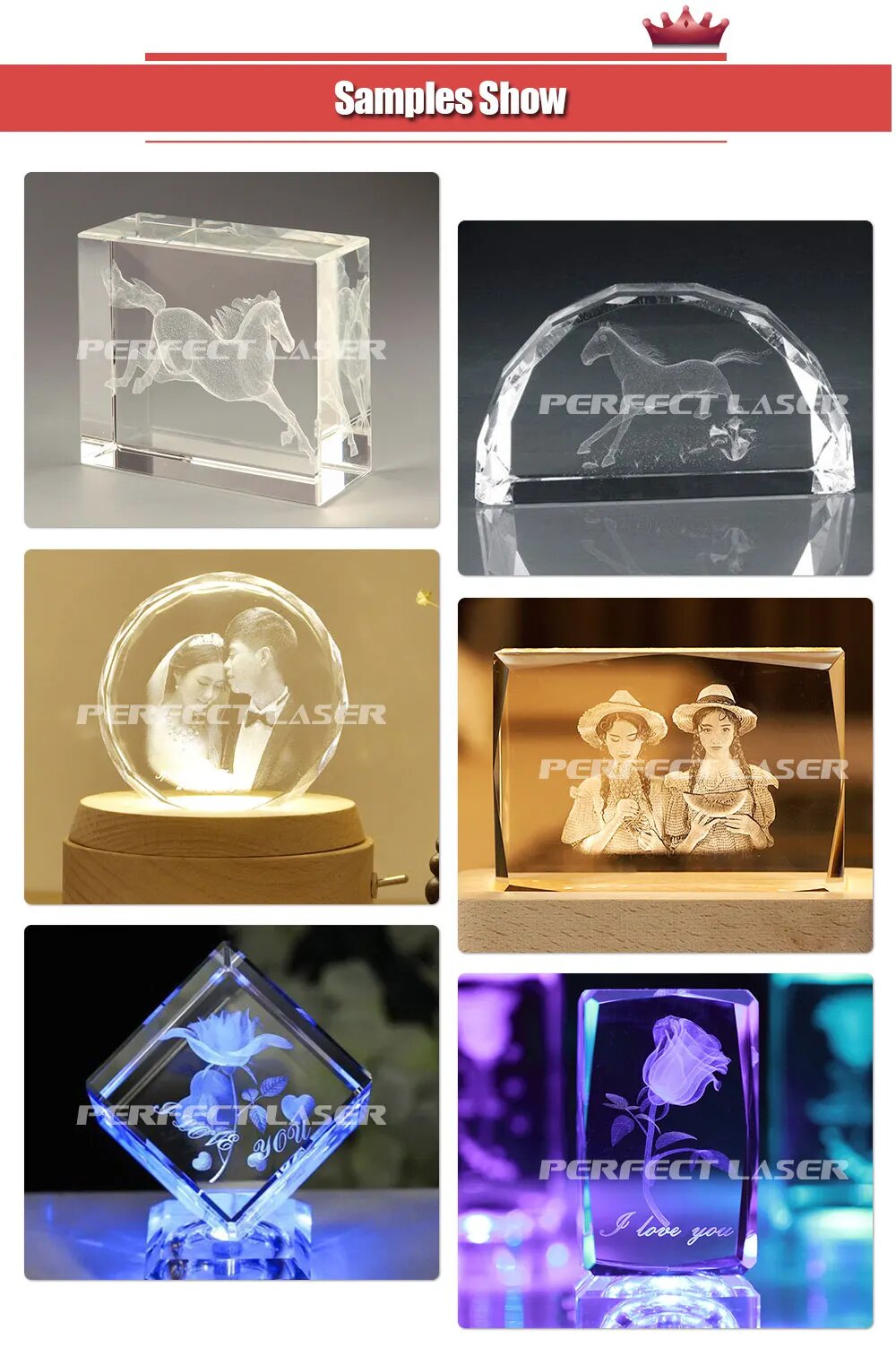 3D Laser Crystal Engraving Machine Personalized 3d Photo Crystal Printer Glass Inner Subsurface DIY Gift Engraver