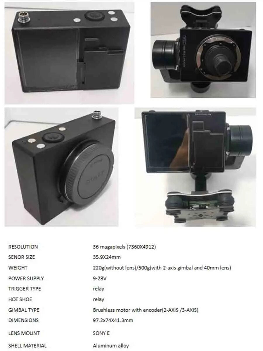 UAV Mapping Camera for UAV Camera drone grimbal Camera for Mapping and Survey,For VTOL Fixed-wing UAV Drone PPK System,High pixe
