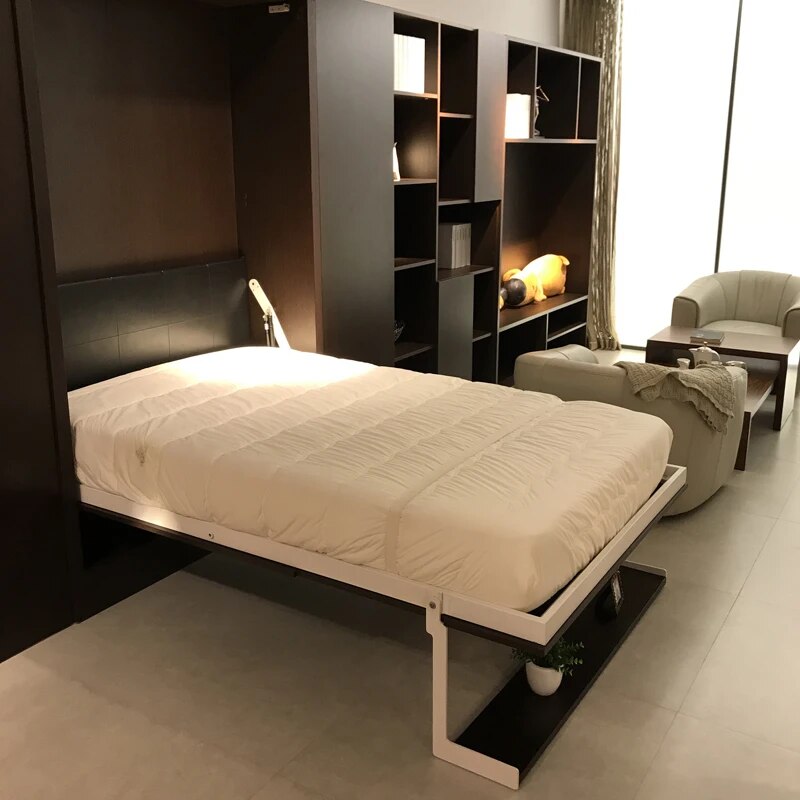 fabric bed frame soft electric sofa wall Bed Home Bedroom Furniture camas lit muebles de dormitorio yatak mobilya quarto