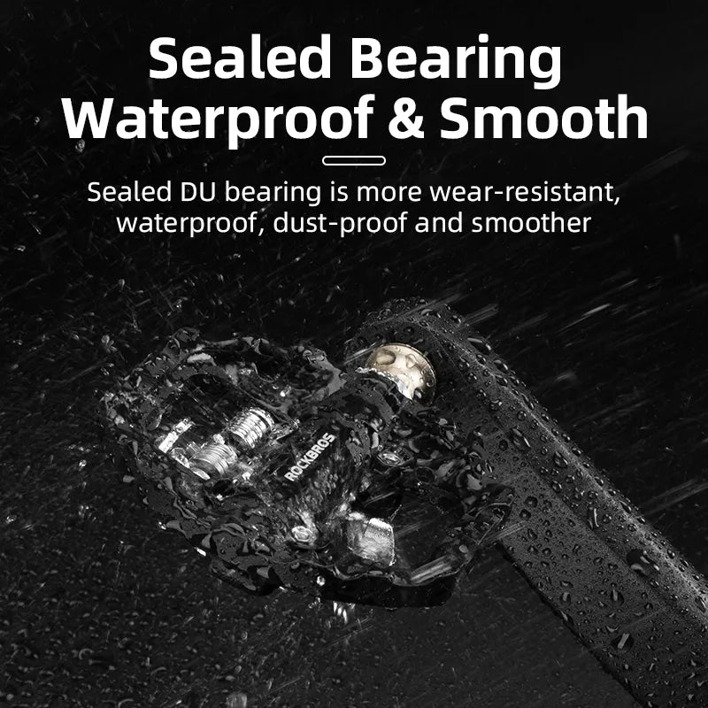 ROCKBROS MTB Pedals Sealed Bearing Lock Pedal Road Cycling Pedal Ultralight Pedals Die Casting Nylon Pedals Bicycle Pedals Part