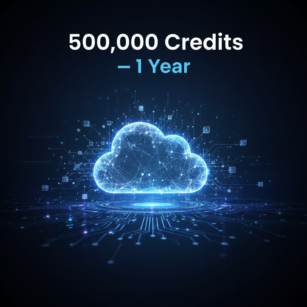 f. 500,000 Credits, 1 yr