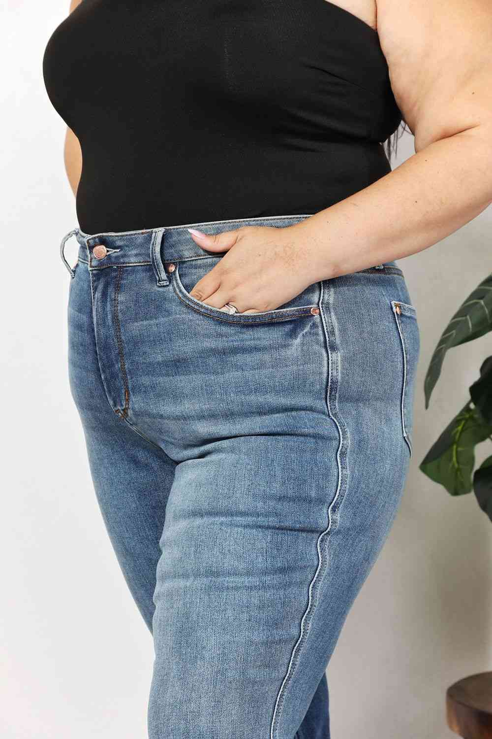 Judy Blue Full Size High Waist Jeans with Pockets - KAISERINC