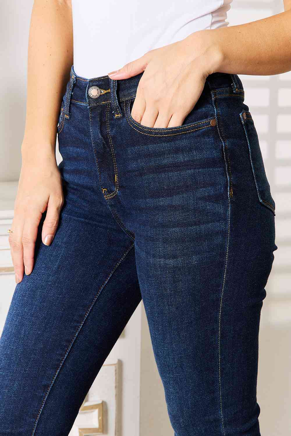 Judy Blue Full Size Skinny Jeans with Pockets - KAISERINC