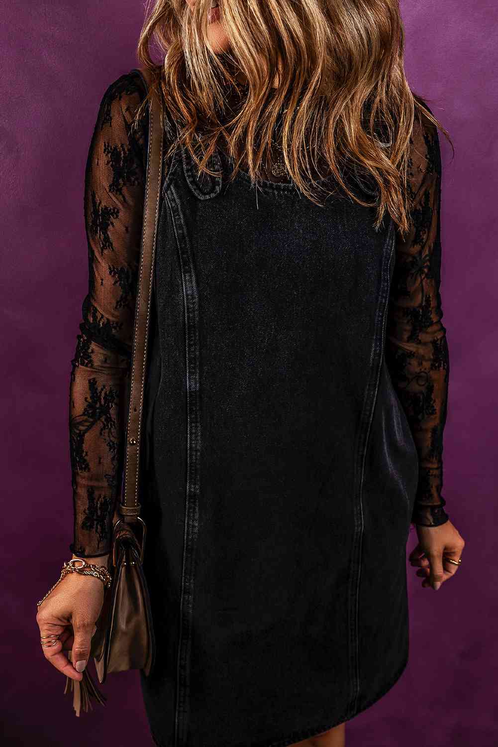Sleeveless Denim Dress with Pockets - KAISERINC