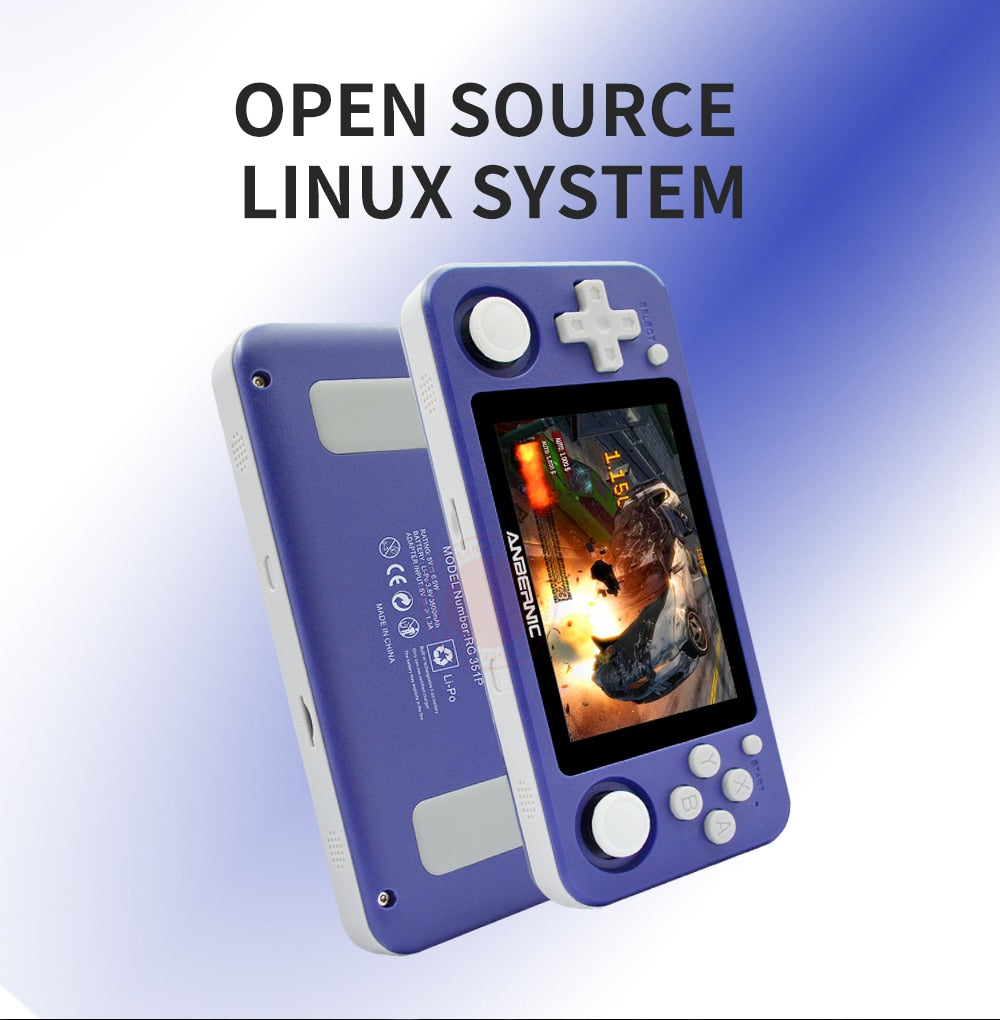 RG351P ANBERNIC  Retro Game PS1 RK3326 64G Open Source System 3.5 inch IPS Screen Portable Handheld Game Console RG351gift 2400 - KAISERINC