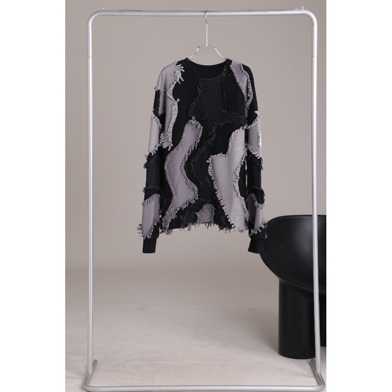 Pullover Sweatershirts For Women Round Neck Long Sleeves - KAISERINC