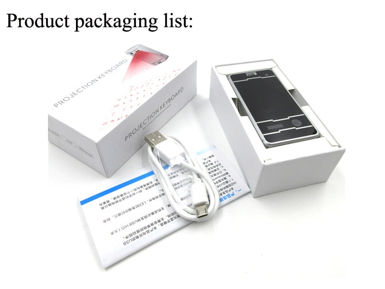 Bluetooth Wireless Virtual Projection keyboard Portable for Iphone Android Smart Phone Ipad Tablet PC Notebook - KAISERINC