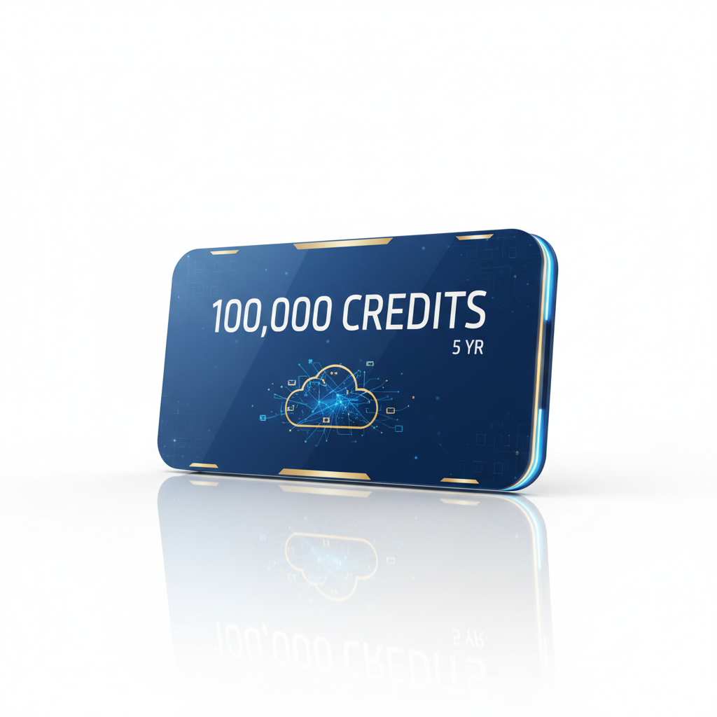 d. 100,000 Credits, 5 yr