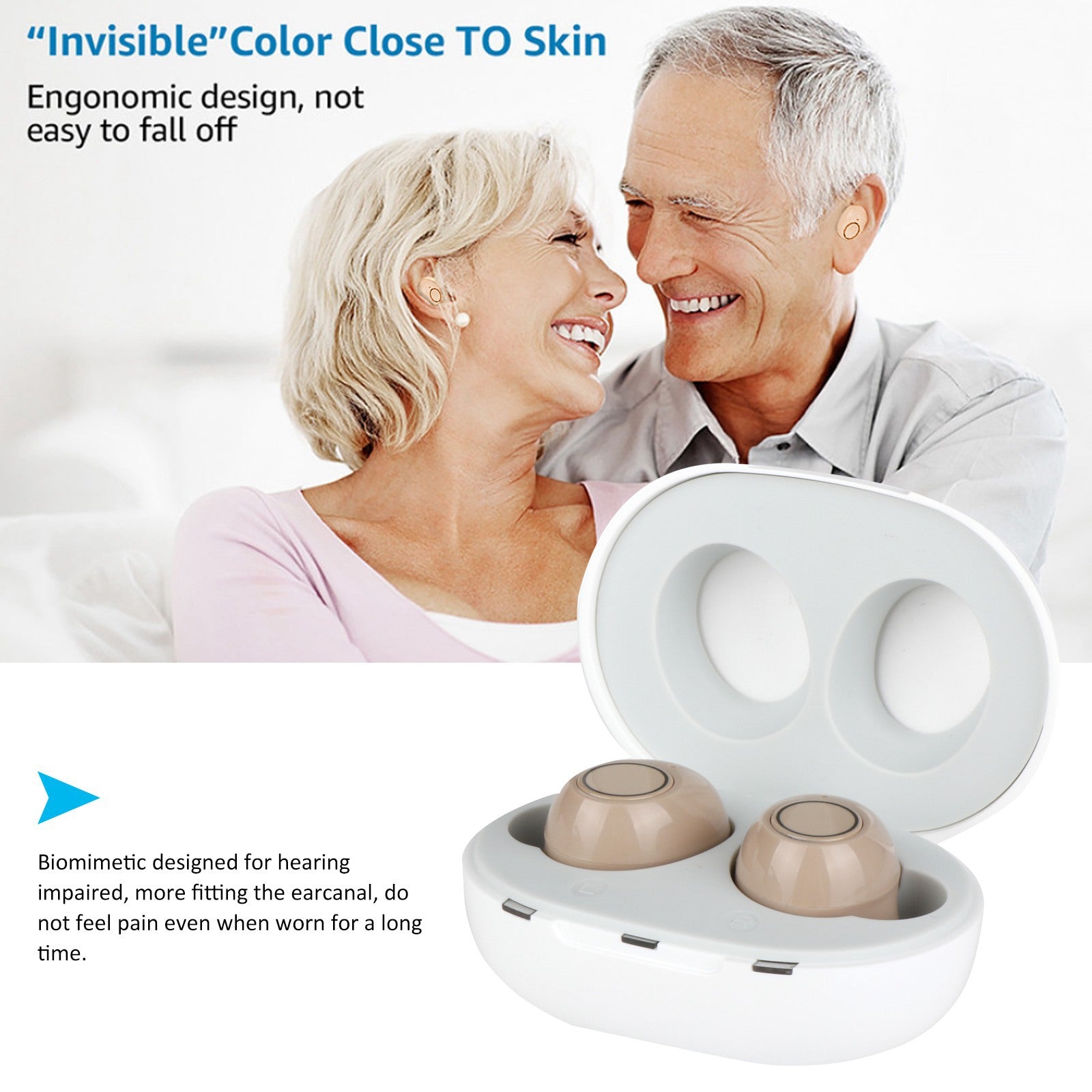 New A39 Skin Color To The Ear Charging Old Man That Sound Collector Hearing Aid Earphone Hearing Aid - KAISERINC