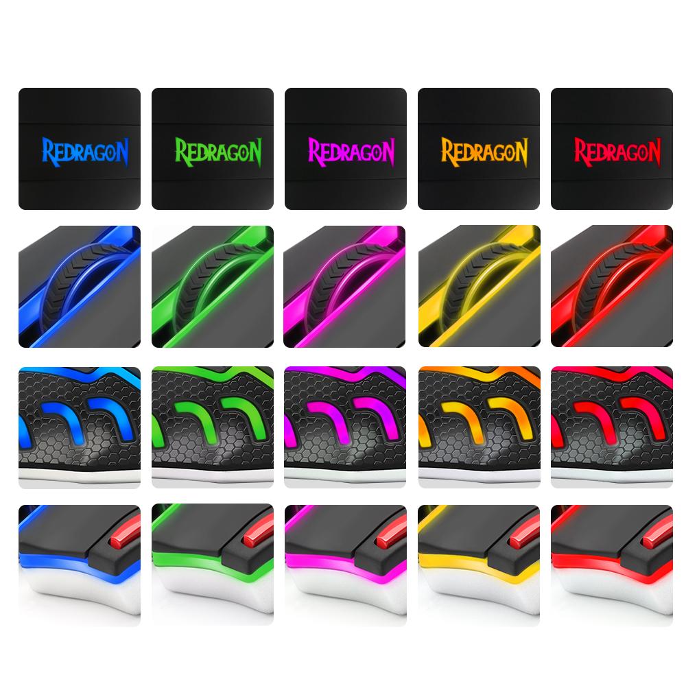 Redragon Gaming Mouse PC 24000 DPI 9 programmble buttons ergonomic design high-speed USB Wired for Desktop - KAISERINC