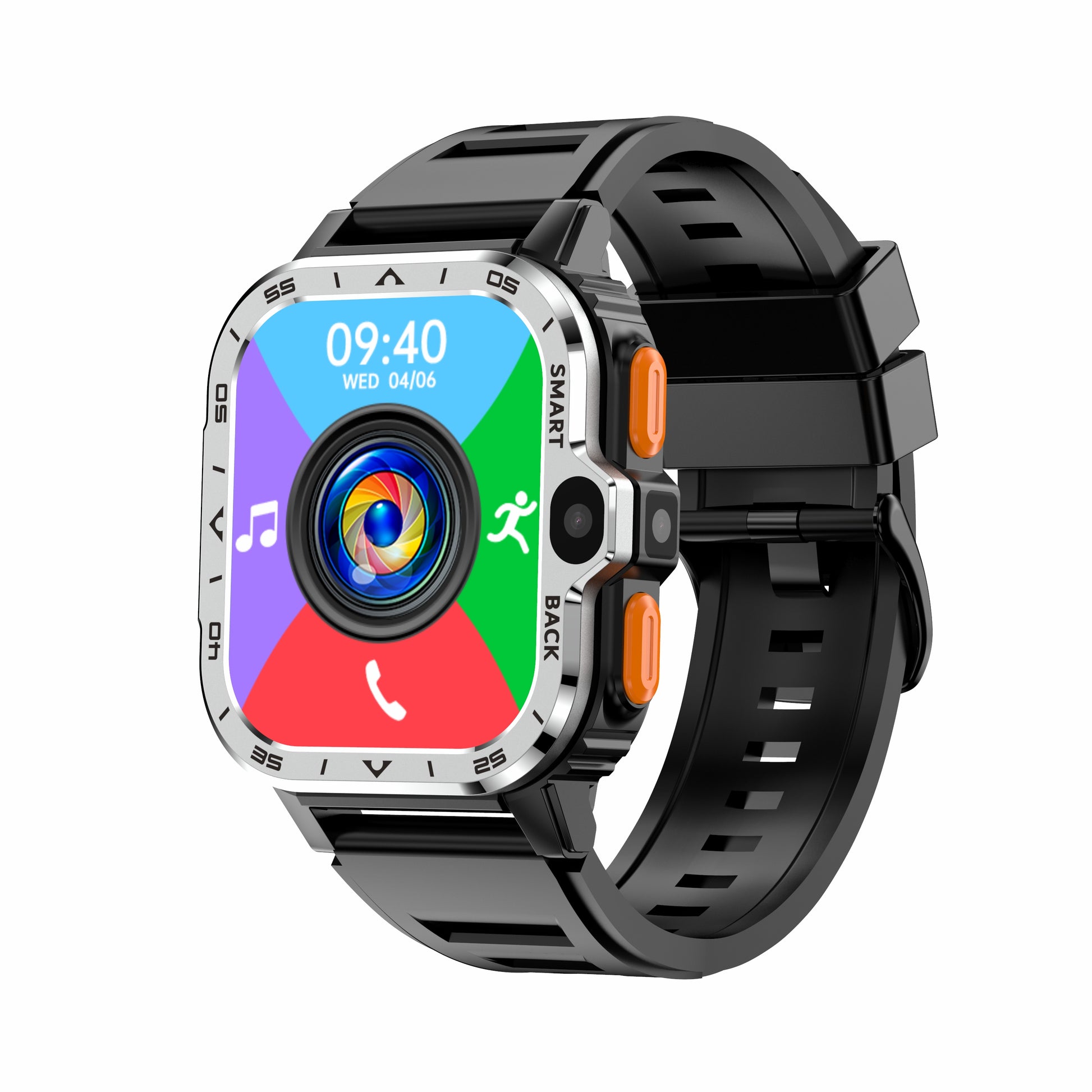 AP8 smart watch 4G plug-in card 2+16G dual HD camera WIFI Internet health monitoring - KAISERINC